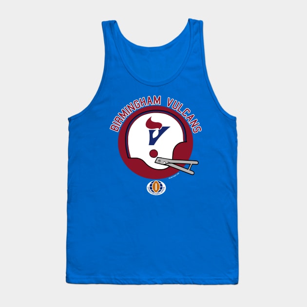 Birmingham Vulcans (World Football League) 1975 Tank Top by HelmetAddict